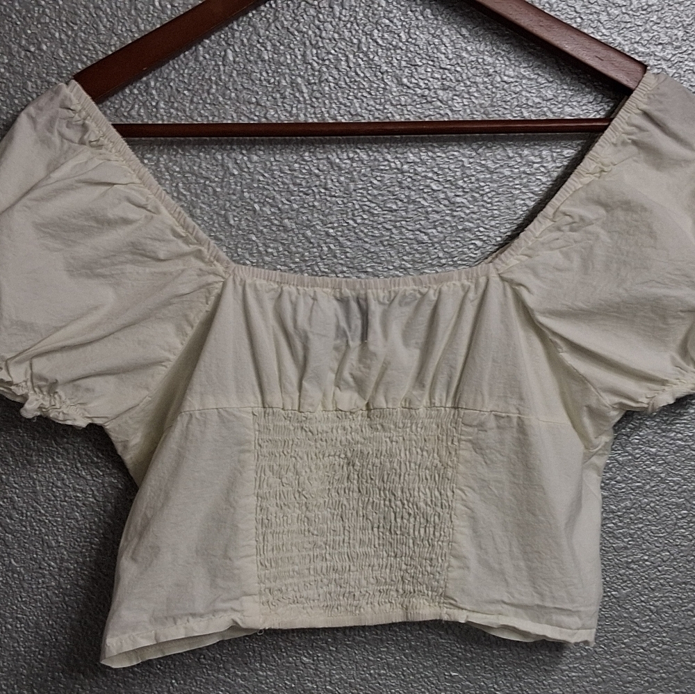 Princess Polly Abe White Crop Top   Size 8 - Picture 11 of 14